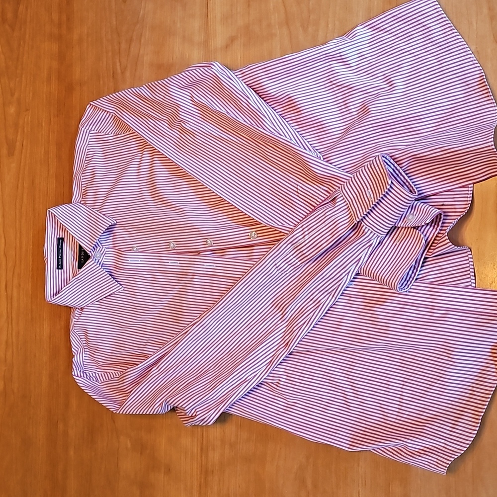 Lands End Women's No Iron Pinpoint Oxford Size 8.